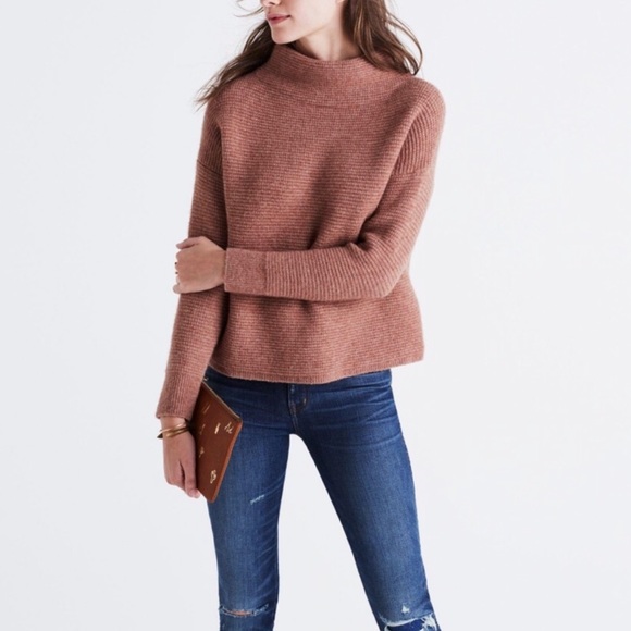 Madewell Sweaters - Madewell • Southfield Mock Sweater Blush